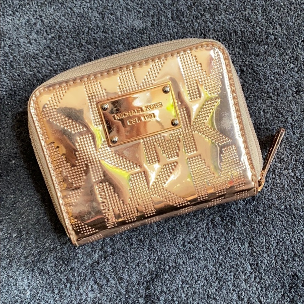 Michael Kores Rose Gold Wallet
